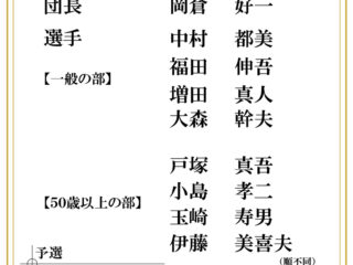 2023中部インタークラブ予選　代表選手決定